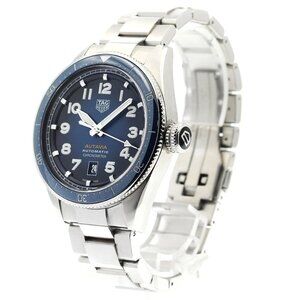 TAG HEUER autavia WBE5116 Date Blue gradation Dial Automatic Men's Watch_891194